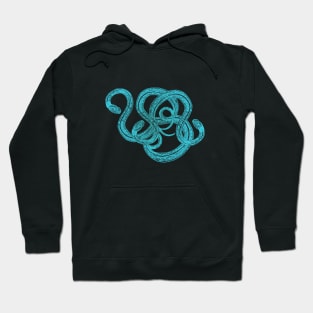 Interlocking Snake Floral Hoodie